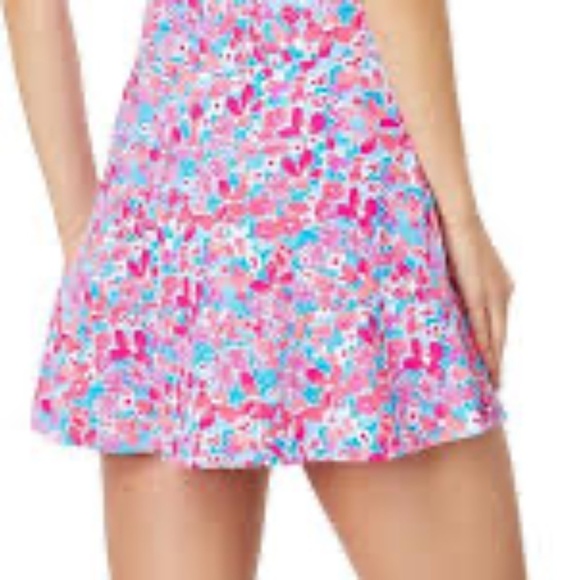 NWOT Lilly Pulitzer Aura Pink BABY BLOOMER CORRINE SKORT Luxletic 13" Skirt